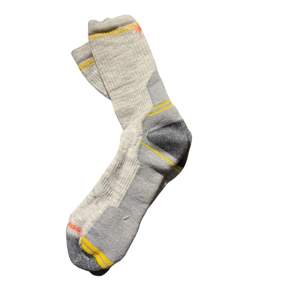 Smartwool Socks Mens Size One Size Gray Merino Wool Hiking Cushioned Mid Calf